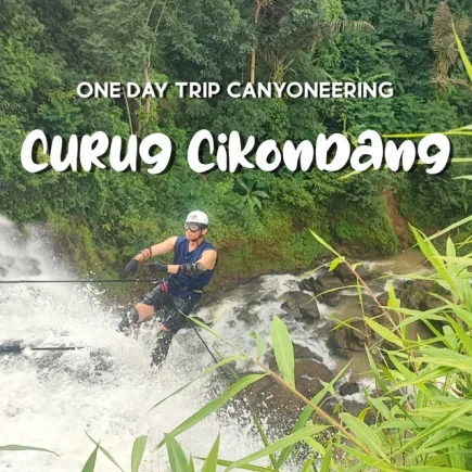 rapling dan canyoneering Curug Cikondang