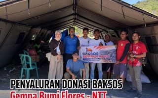 penyaluran dana baksos flores